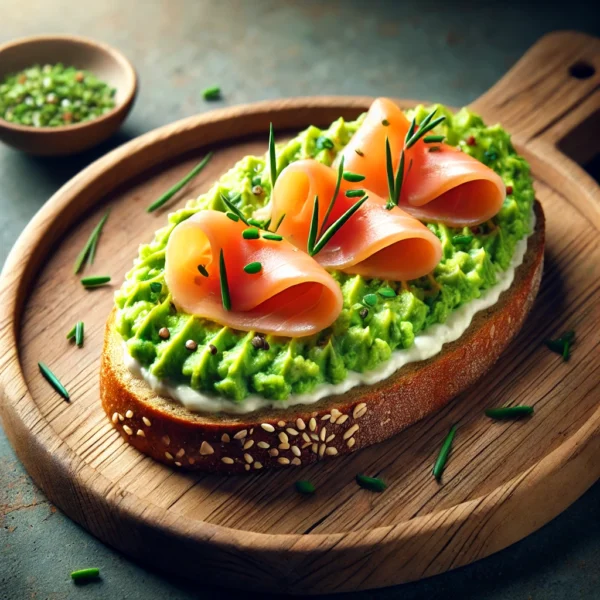 Toast avocat saumon